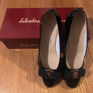 Salvatore Ferragamo Lillaz Patent Leather Shoes